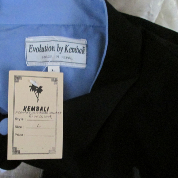 Evolution by Kembali Black Jacket New Floral Trim - Picture 4 of 4